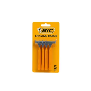 BIC Disposable Shaving Razors, 5 Count (Case of 40)