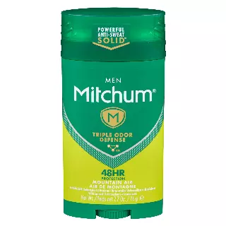 WHOLESALE MITCHUM TRIPLE ODOR DEFENSE 48HR PROTECTION INVISIBLE SOLID ANTIPERSPIRANT & DEODORANT 2.7 OZ - MOUNTAIN AIR - 48 PIECE LOT