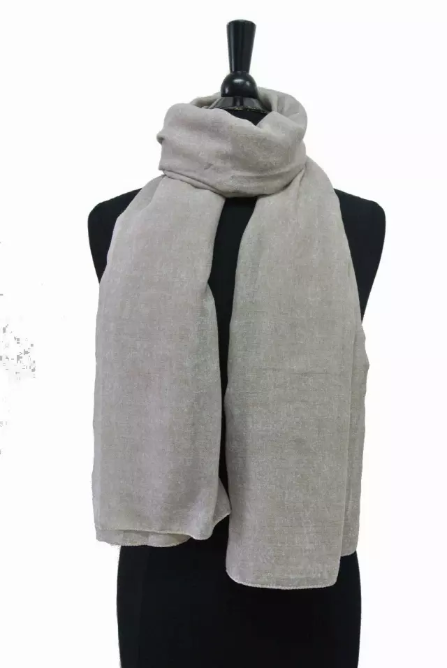 QC108 Solid Color Spring Scarf — Grey