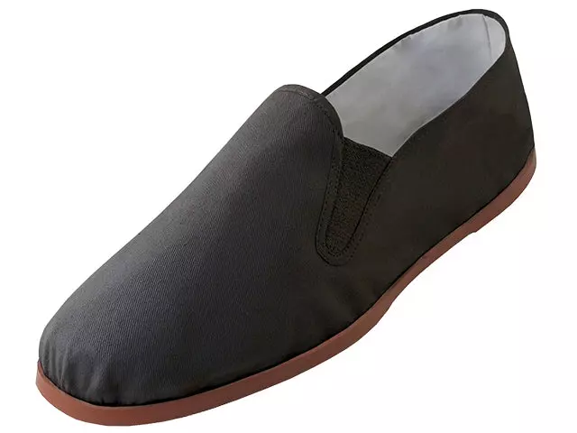 T2-111-M - Men's "Easy USA" Slip on Twin Gore Cotton Upper Kung Fu Shoes — Black / 43-48 Assorted