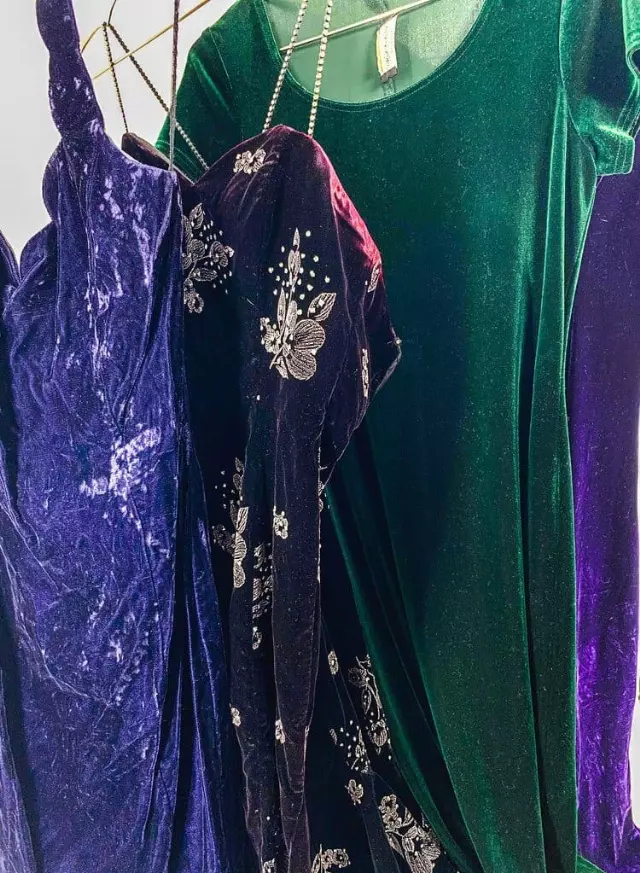 Vintage & Modern Velvet Dress Mix Of 10