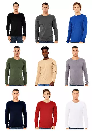#235-3501 BELLA + CANVAS – Unisex Jersey Long Sleeve Tee – $2.25 each (60 Pieces)