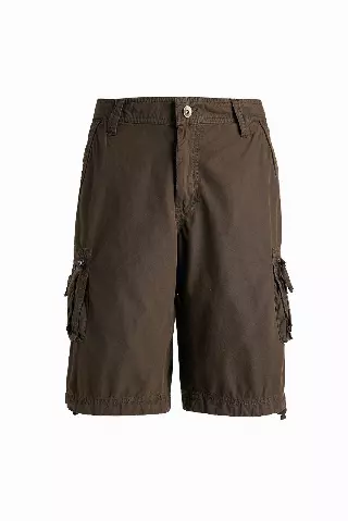 Men's Twil 8 Pocket 100% Cotton Cargo Short- Style #MP413- $10.90/Unit — 30-38 (WHOLESALE ONLY) / Brown