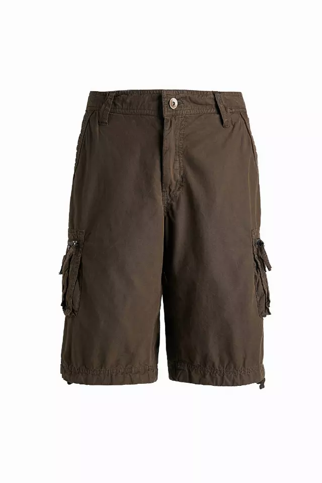 Men's Twil 8 Pocket 100% Cotton Cargo Short- Style #MP413- $10.90/Unit — 30-38 (WHOLESALE ONLY) / Brown