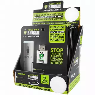 USB Data Blocker Charging Accessory - 6 Pieces Per Retail Ready Display 28172