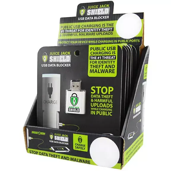 USB Data Blocker Charging Accessory - 6 Pieces Per Retail Ready Display 28172