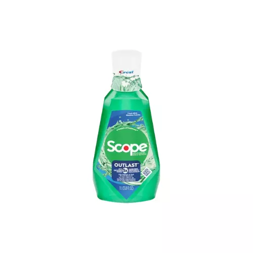 Crest Scope Outlast Mouthwash 1 Liter Case Pk 6