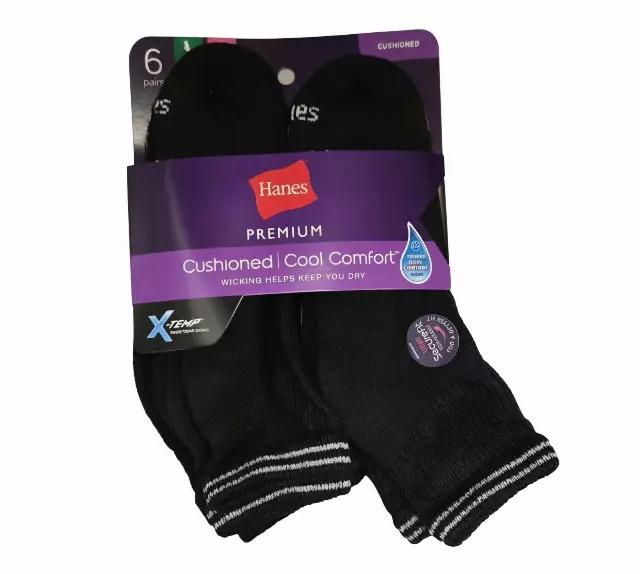 #6-H-7376 Women’s Ankle Socks – $3.20 Per 6 Pair Pack (14 Packs) Last Case!