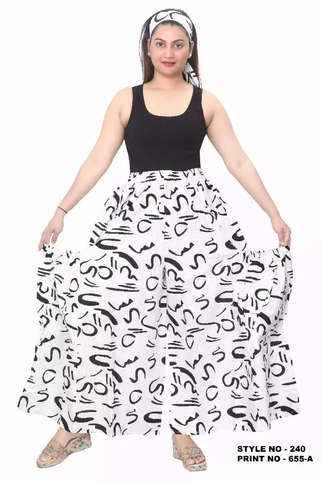 240 - NEW PRINT ALERT!! Ankara Palazzo Pants With Big Side Pockets (3 PCS PRE-PACK) - $20.00 Each — One Size (4 - 24) / Print-655A