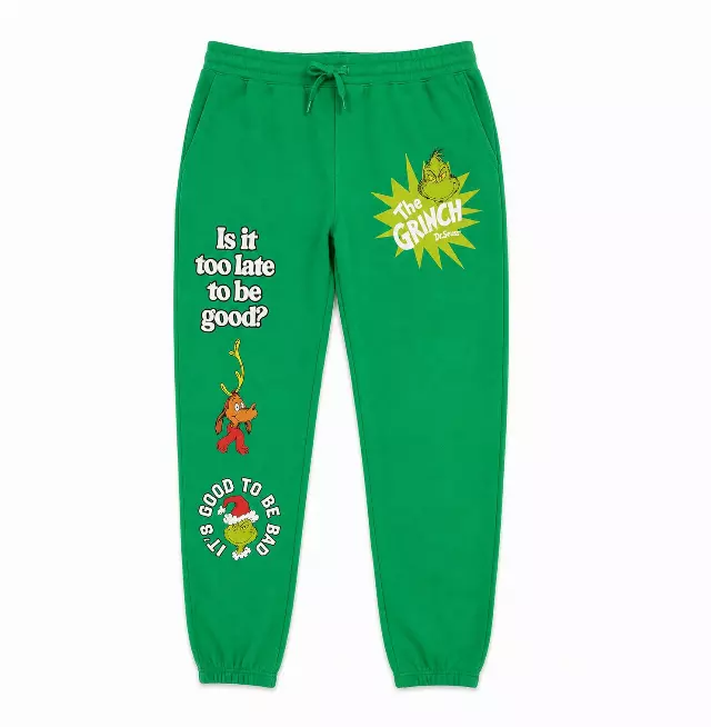 DR SEUSS THE GRINCH SWEATPANTS GREEN
