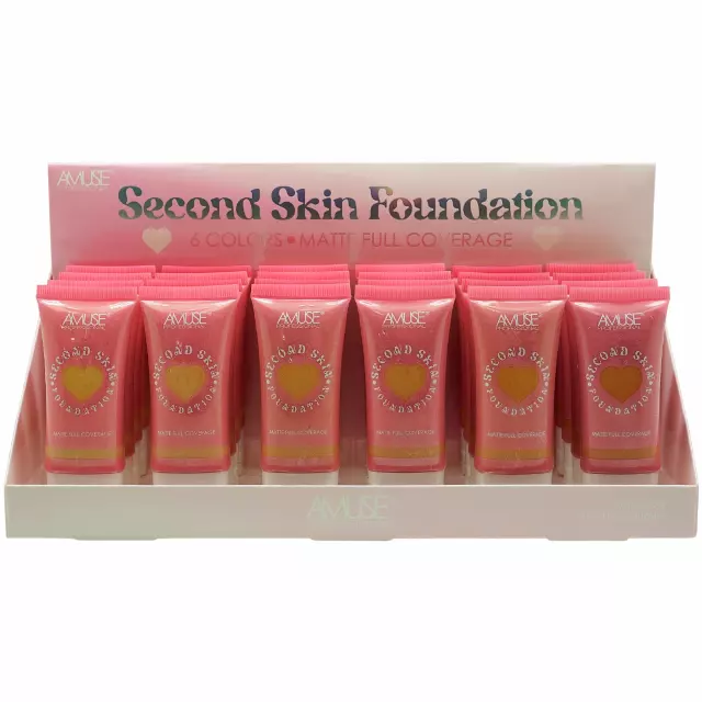 Amuse Second Skin Foundation - Wholesale Display 24 Units (KL307MIX)