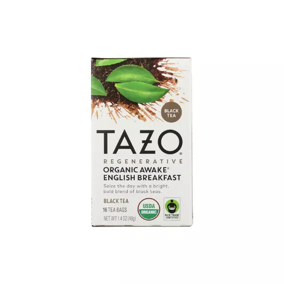 Tazo Organic Awake English Breakfast Tea – 6 Packs of 16ct