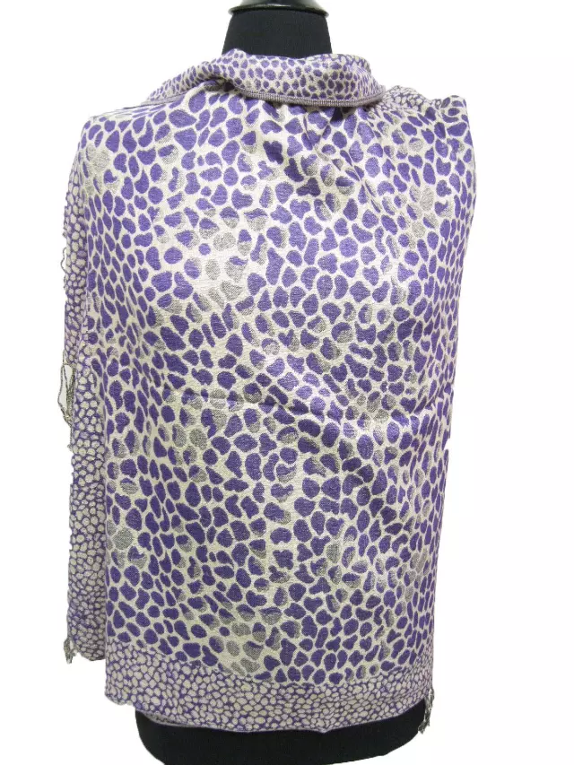 0510 Pattern Pashmina — purple