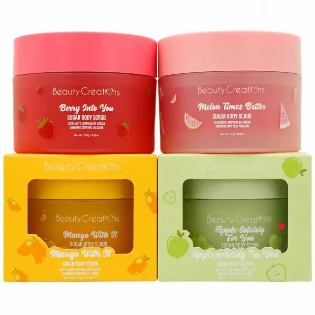 Beauty Creations Sugar Body Scrub Assorted - Wholesale 4 Units (FC-BS1-6)