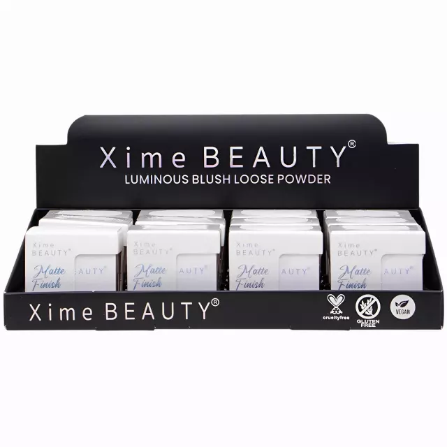 Xime Beauty Luminous Blush Loose Powder - Wholesale Display 12 Units (XB-102)