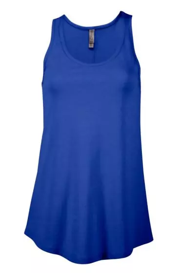 #532-P506C-1 Delta Apparel Ladies CVC Flowy Tank – S-2X – $1.25 Each (72 Pieces)