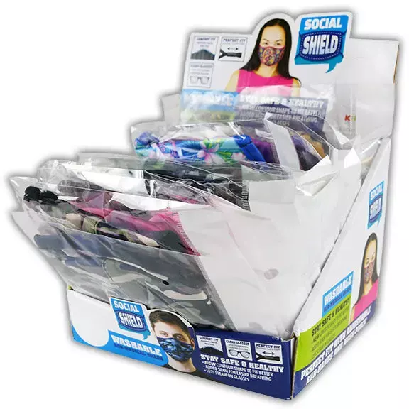 Contour Adult Face Cover 24 Pieces Per Retail Ready Display 21940