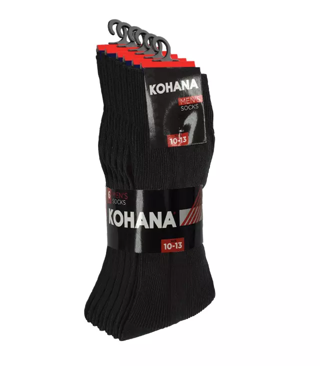 Socks - 10-13 Black Dress Socks - 96123 (5 DZ Minimum)