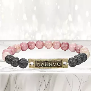 Mixed Lava Stone Chakra Diffuser Bracelet — Believe