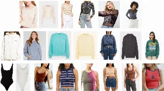Urban Outfitters wholesale apparel store stock TOPS 50pcs.
