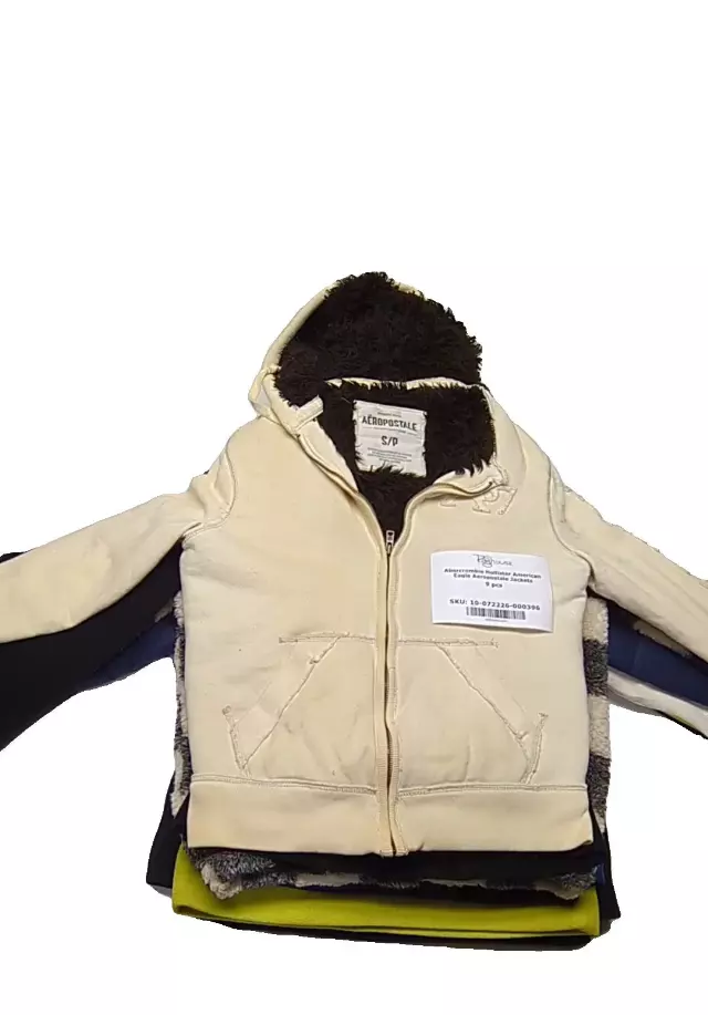 Abercrombie Hollister American Eagle Aeropostale Jackets 9 pcs