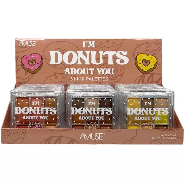 Amuse I'M Donuts About You Eyeshadow Palette - Wholesale Display 24 Units (FK9747MIX)