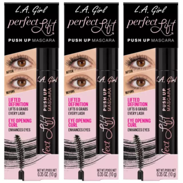 L.A. Girl Perfect Lift Puch Up Mascara - Wholesale 3 Units (GMS665)