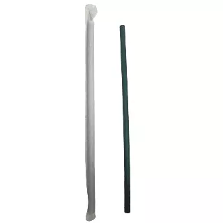 Eco-friendly Paper Straws, Dark Green · 82,000 pieces