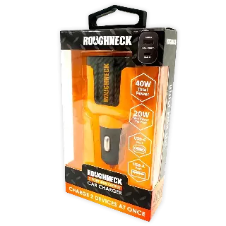 Car Charger Dual USB / USB-C Ports 20 Watts - 3 Pieces Per Pack 24587