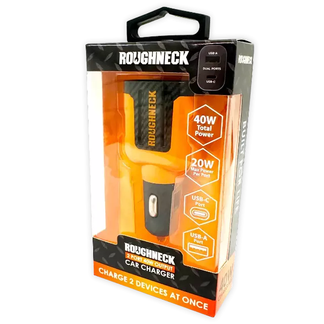 Car Charger Dual USB / USB-C Ports 20 Watts - 3 Pieces Per Pack 24587