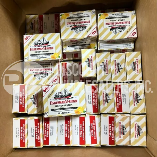 Fisherman's Friend Lozenges Honey-Lemon lot · 384 · 40 ct packs