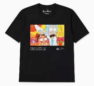RICK AND MORTY CLASSIC RICK EYEBALLS T-SHIRT BLACK