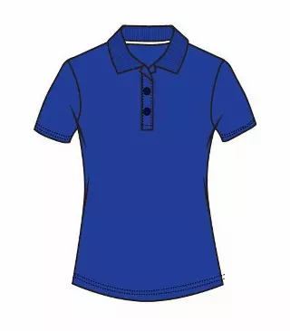 Ladies Closed Mesh Performance Polo Royal - 9171709