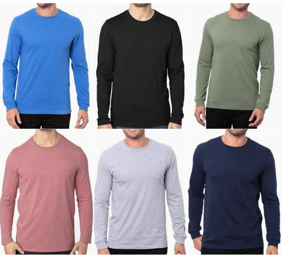 #235-T26X ThreadFast Adult Long Sleeve T-Shirts (4X-5X) – $2.50 each (36 Pieces)