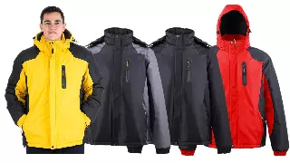 Men's synthetic insulated PVC coating fabric Jacket - Style #MFJ180 - $18.00/Unit — M-2XL (WHOLESALE) / Green