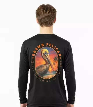 Boys Performance Black Top Pelican Graphic - 7671888