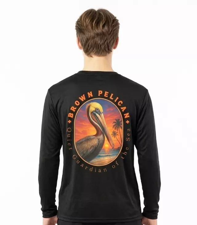 Boys Performance Black Top Pelican Graphic - 7671888