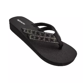 Women's DOUBLE STRAP METALLIC Wedge