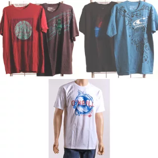 Oneill men's short sleeve logo tees asst. 48pcs.