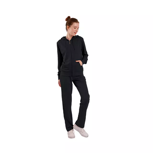 Women’s 2pc Set Casual/Sport Solid Fabric - Style #LJS300 -$13.50/Unit - 12PCS/CS - PLEASE SEE DESCRIPTION — Black