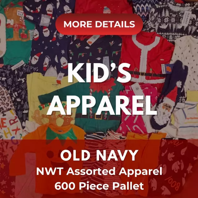 Old Navy | Assorted Kid's Christmas Apparel | NWT | 600 Pieces | Pallet #PA-721