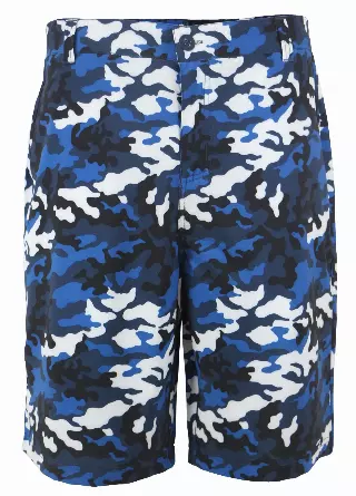 Men's Amphibian Shorts Quick Dry Camo Design- Style #MP305-$8.00/Unit - 24 PIECES - PLEASE SEE DESCRIPTION — Navy Camo