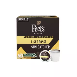 Peet’s Coffee K-Cups – Sun Catcher Light Roast, 60 Ct