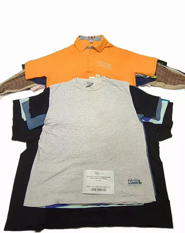 Recycle & Good Vintage Single Stitch Blanks & Polos 32 pcs