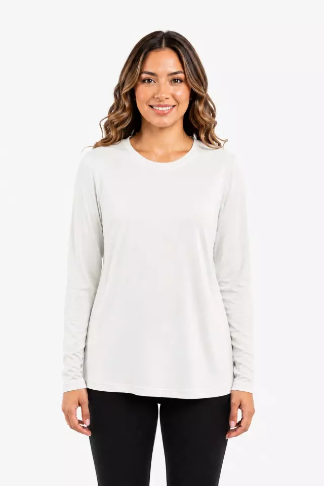Long Sleeve Tee #06 — White / S/M-L/XL