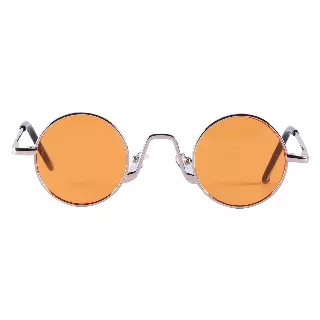 Vintage Circle Frame Sunglasses with Tinted Lenses J10622