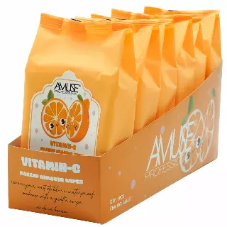 Amuse Makeup Remover Wipes Vitamin C - Wholesale Display 6 Units (AM627)