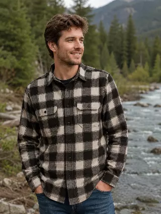 Heavy Weight Brushed Fabric Flannel ShirtJack