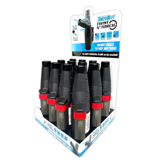 Twist N Torch Pivot XXL Lighter - 12 Pieces Per Retail Ready Display 25844