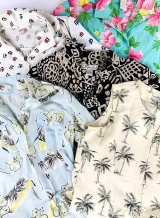 Vintage Women's Printed Shirts Mix Of 20